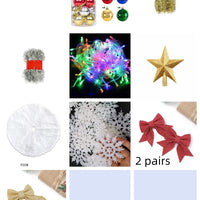 HKM-572627 Mini Christmas Tree Decor – 60cm Reusable PVC Ornament for Festive Desktop Decoration