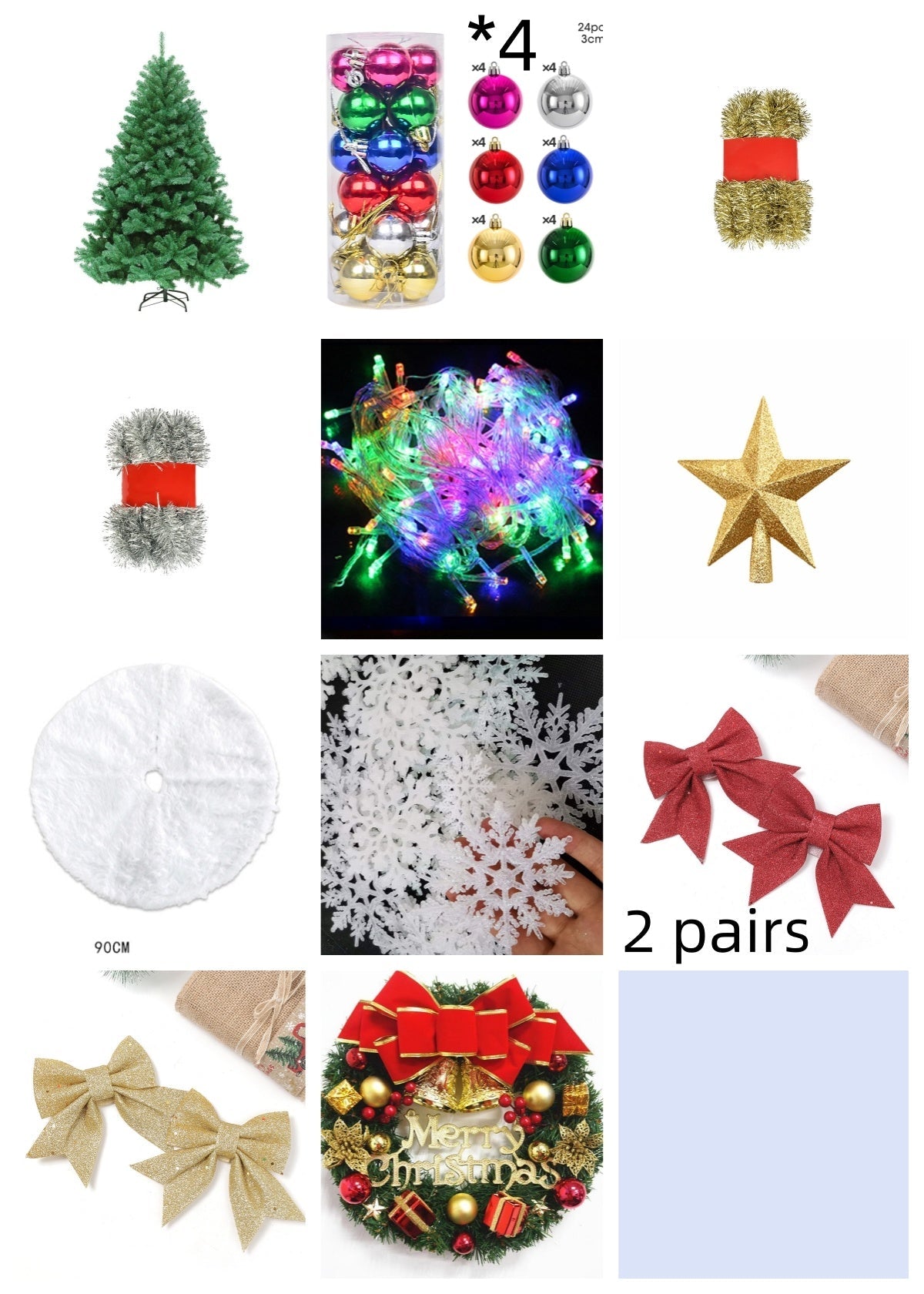 HKM-572627 Mini Christmas Tree Decor – 60cm Reusable PVC Ornament for Festive Desktop Decoration