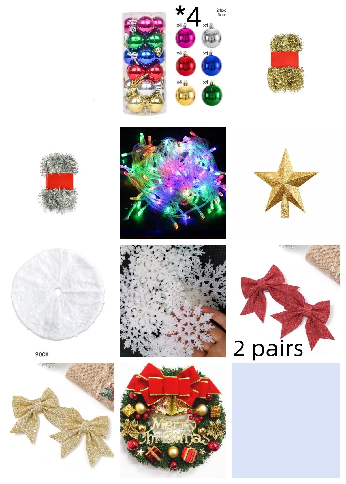 HKM-572627 Mini Christmas Tree Decor – 60cm Reusable PVC Ornament for Festive Desktop Decoration