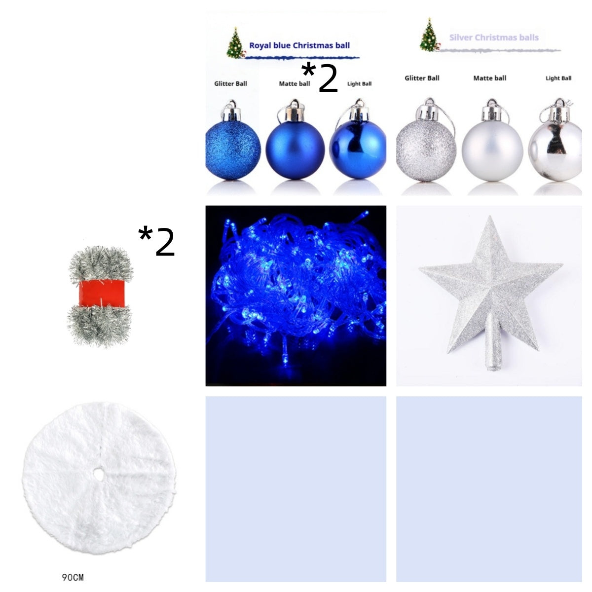 HKM-572627 Mini Christmas Tree Decor – 60cm Reusable PVC Ornament for Festive Desktop Decoration