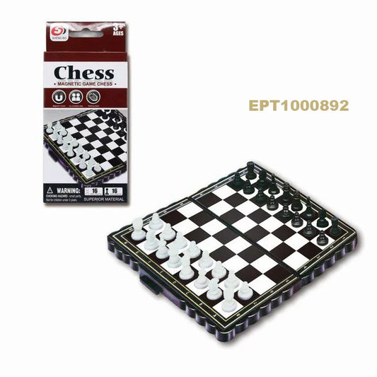 HKM-572627 Travel Magnetic Chess Board Set for Kids - Compact and Portable Chess Game