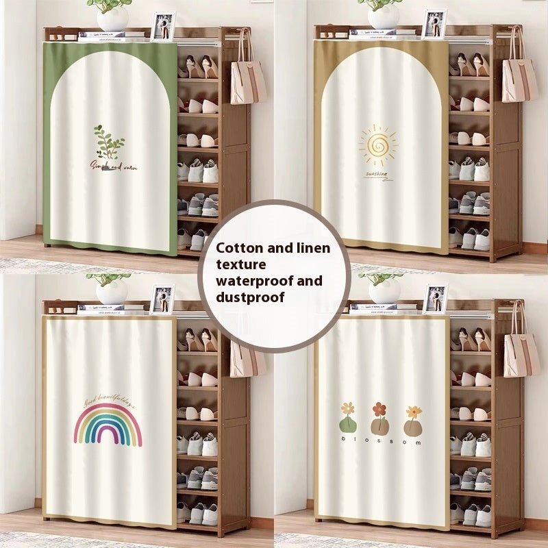 HKM-572755 Punch-Free Velcro Hanging Curtain - Safe Starry Sky Design, 60x90cm Cloth Shade