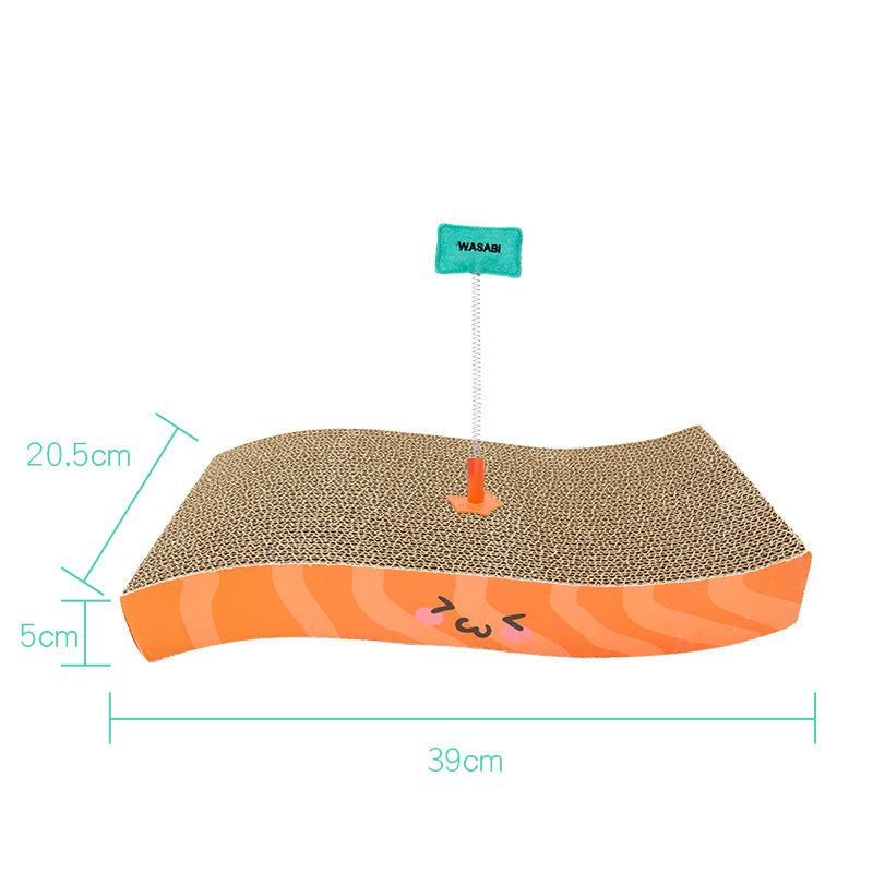 HKM-572819 Corrugated Cat Scratching Board in Various Designs with Optional Toy