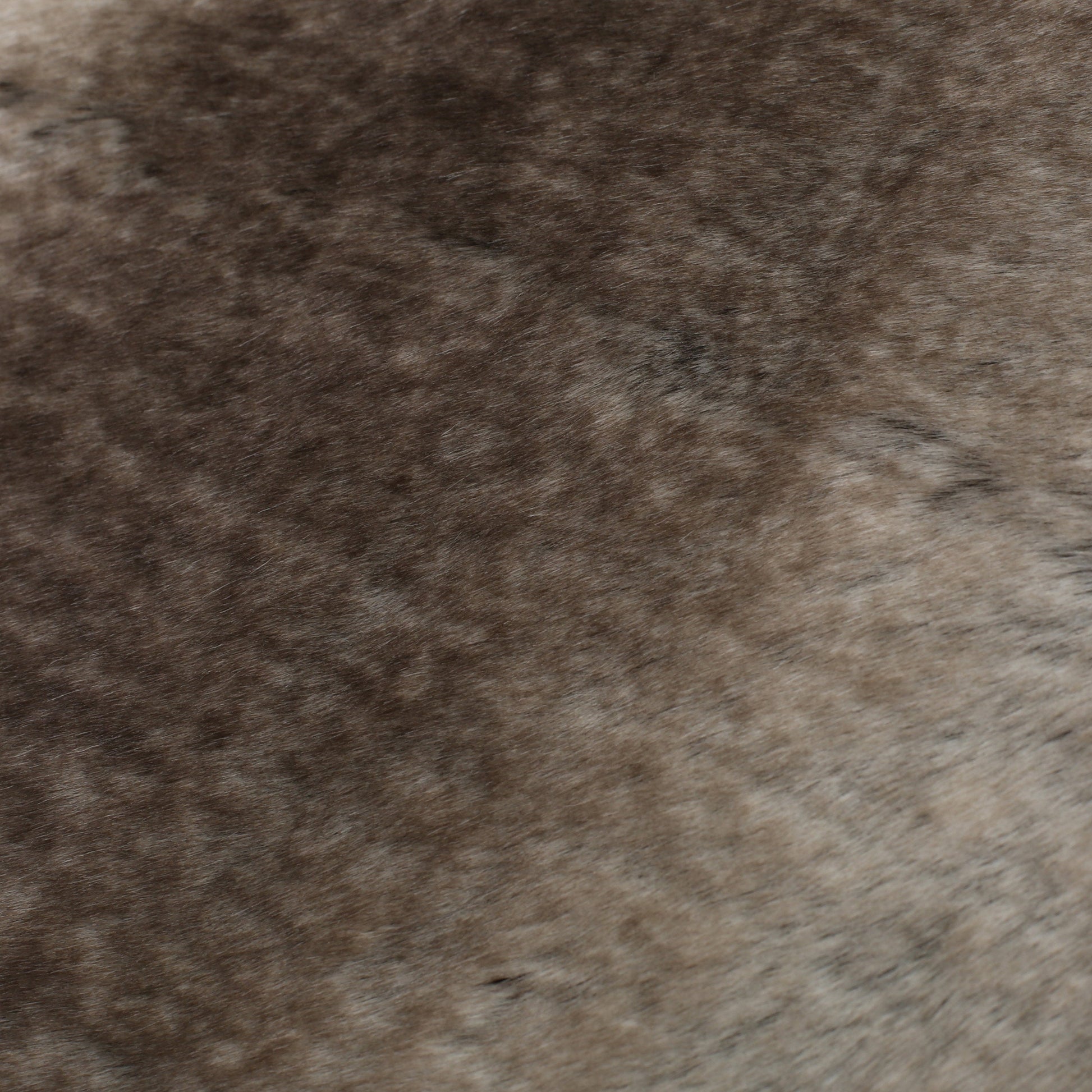 HKM-572819 Cozy Faux Fur Throw Blanket - 50" x 60", Brown, Soft and Warm