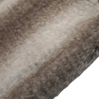 HKM-572819 Cozy Faux Fur Throw Blanket - 50" x 60", Brown, Soft and Warm