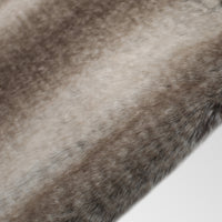 HKM-572819 Cozy Faux Fur Throw Blanket - 50" x 60", Brown, Soft and Warm