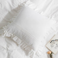 HKM-572883 Ruffled Pure Cotton Pillowcase in Various Colors – 45x45cm