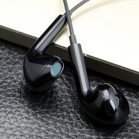 HKM-573011 Wired Earplug Headset in Multiple Colors: Black, White, Pink, Green, Red