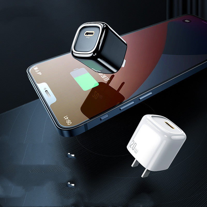 HKM-573075 20W Mini Portable Single Port PD Charger Compatible with iPhone 12