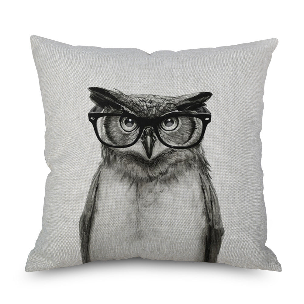HKM-573203 Linen Pillowcase – Modern Simple Design, 45cm x 45cm, Multiple Colors Available