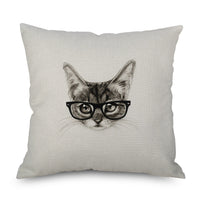 HKM-573203 Linen Pillowcase – Modern Simple Design, 45cm x 45cm, Multiple Colors Available