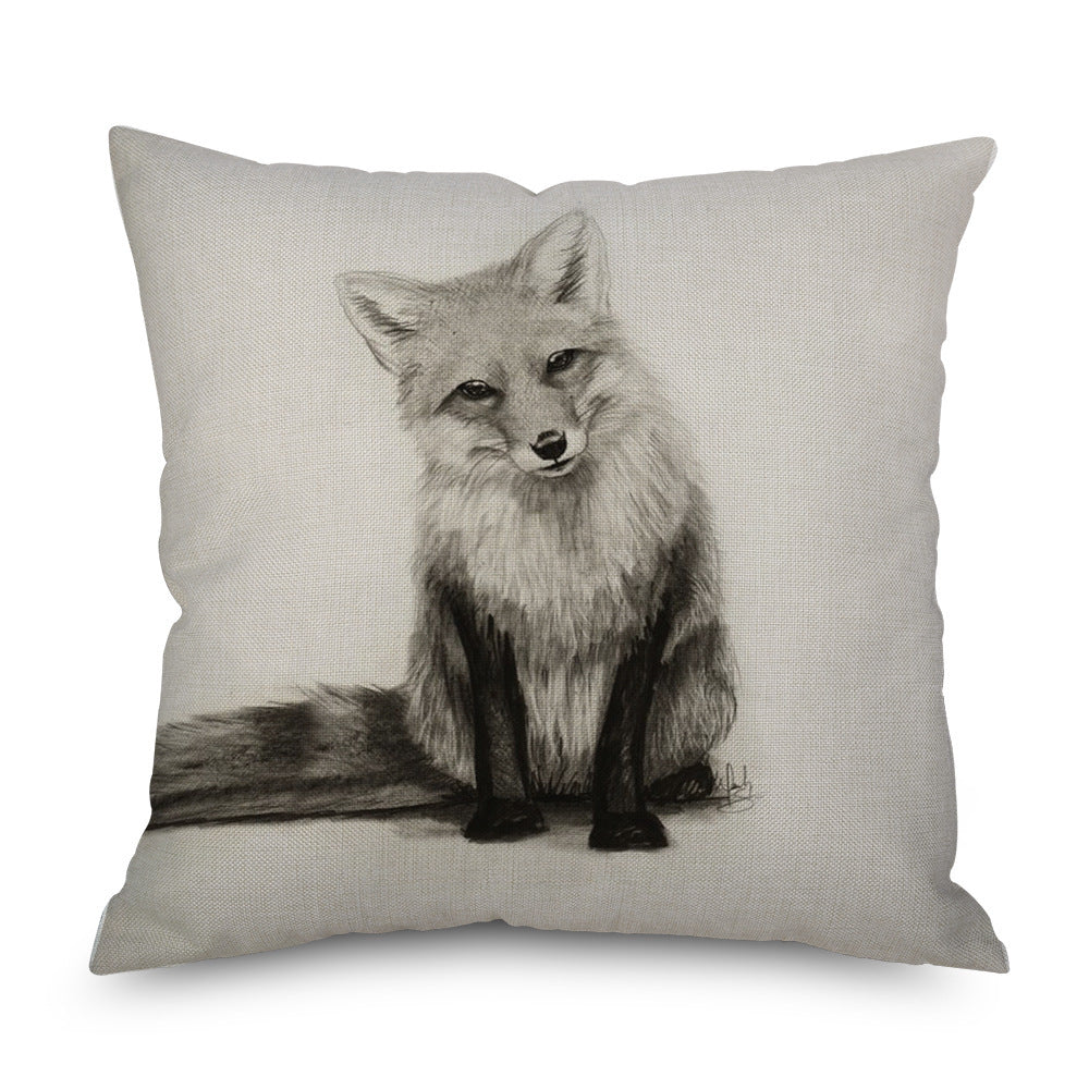 HKM-573203 Linen Pillowcase – Modern Simple Design, 45cm x 45cm, Multiple Colors Available