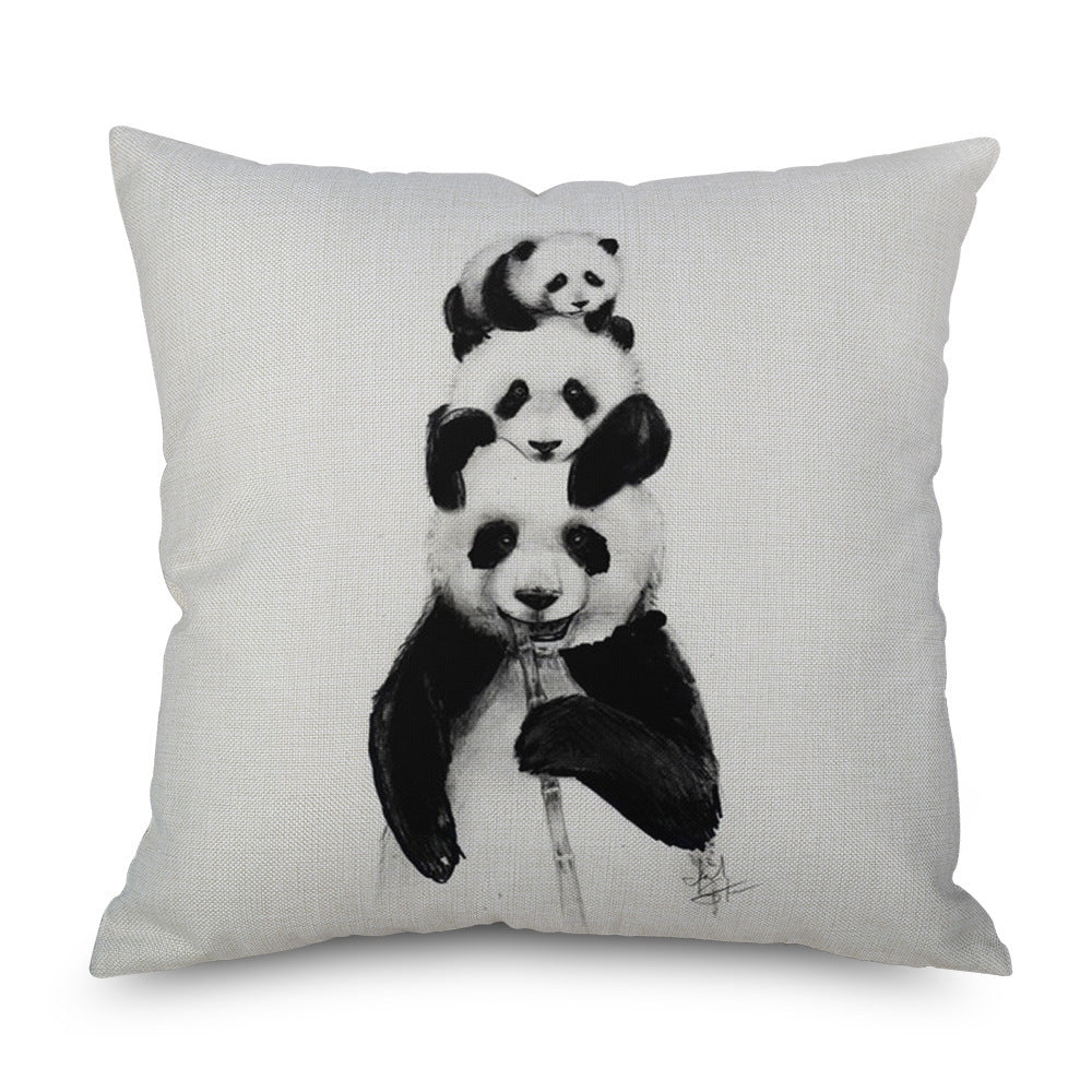 HKM-573203 Linen Pillowcase – Modern Simple Design, 45cm x 45cm, Multiple Colors Available