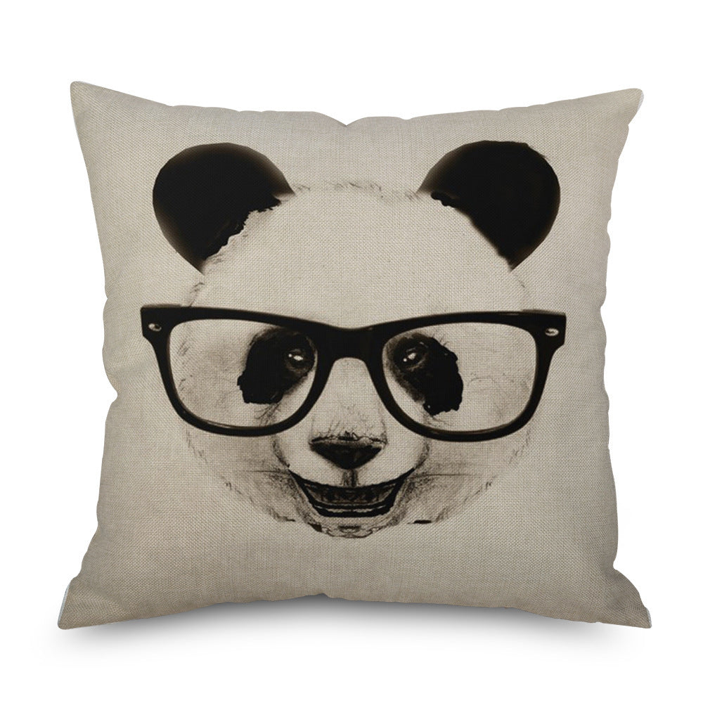 HKM-573203 Linen Pillowcase – Modern Simple Design, 45cm x 45cm, Multiple Colors Available