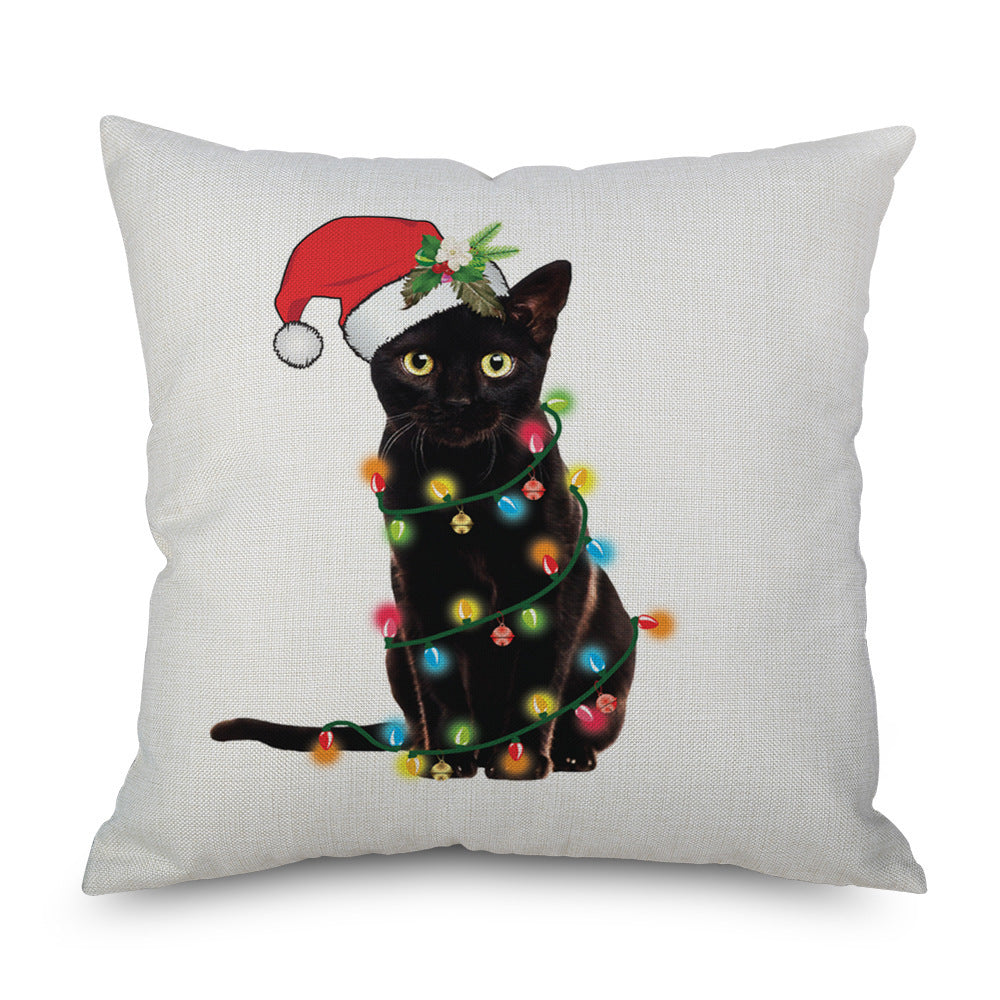HKM-573203 Linen Pillowcase – Modern Simple Design, 45cm x 45cm, Multiple Colors Available