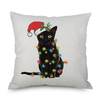 HKM-573203 Linen Pillowcase – Modern Simple Design, 45cm x 45cm, Multiple Colors Available