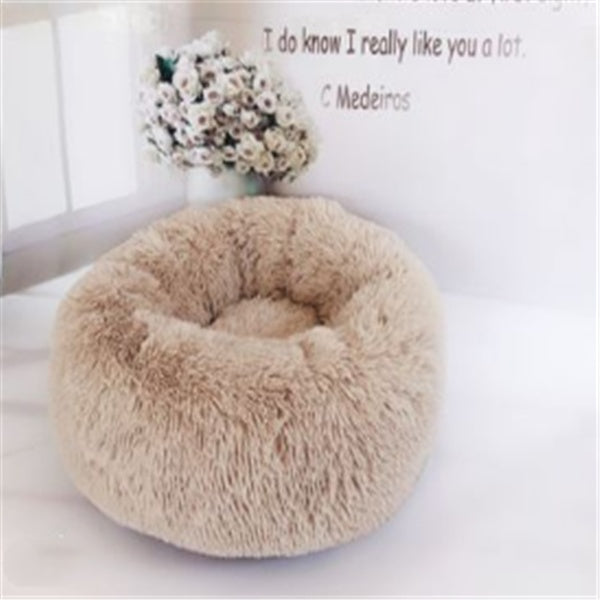HKM-573203 Round Long Hairy Autumn And Winter Nest Pad Cat Mattress