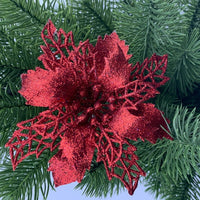 HKM-573267 Glittery Christmas Tree Wreath in White, Pink, Gold, Red, Champagne, Coffee, and Copper - 16CM