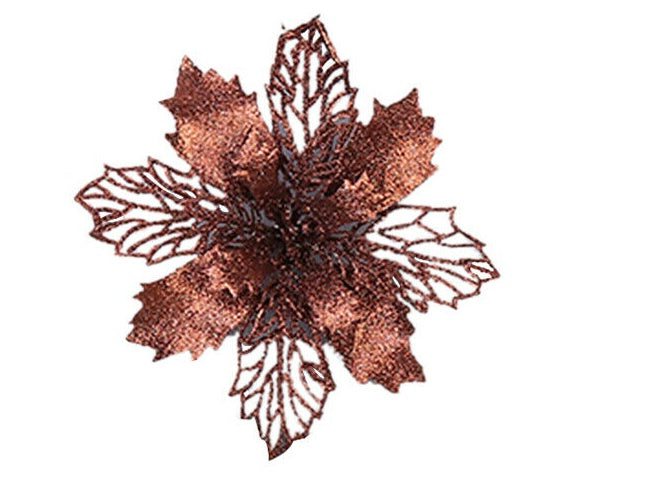 HKM-573267 Glittery Christmas Tree Wreath in White, Pink, Gold, Red, Champagne, Coffee, and Copper - 16CM