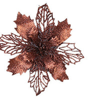 HKM-573267 Glittery Christmas Tree Wreath in White, Pink, Gold, Red, Champagne, Coffee, and Copper - 16CM