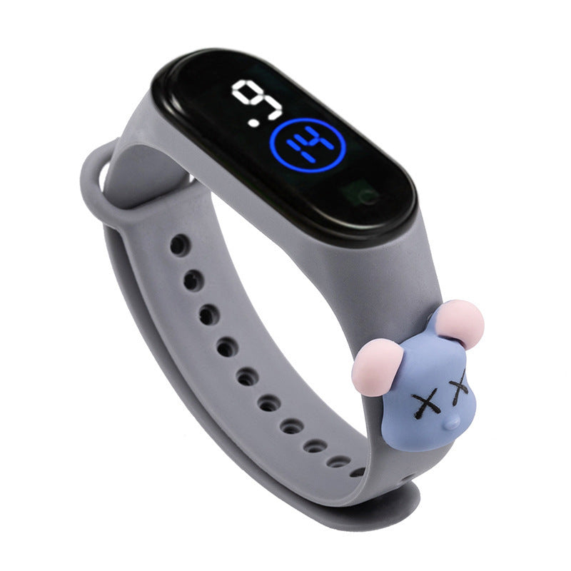 HKM-573331 Children's Cartoon Watch with World Time and 24-Hour Signal Function