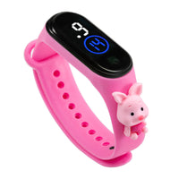 HKM-573331 Children's Cartoon Watch with World Time and 24-Hour Signal Function