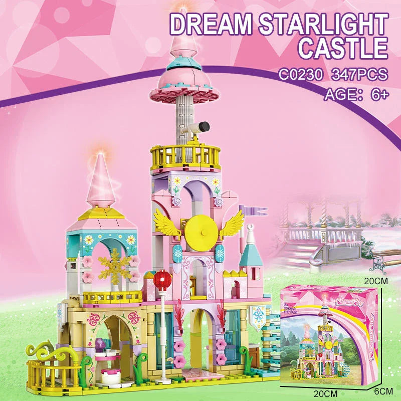 HKM-573395 Princess Castle Building Block Set - DIY 3D Puzzle Toy for Girls Age 5 and Up, Educational Construction Kit