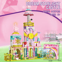 HKM-573395 Princess Castle Building Block Set - DIY 3D Puzzle Toy for Girls Age 5 and Up, Educational Construction Kit