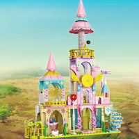 HKM-573395 Princess Castle Building Block Set - DIY 3D Puzzle Toy for Girls Age 5 and Up, Educational Construction Kit