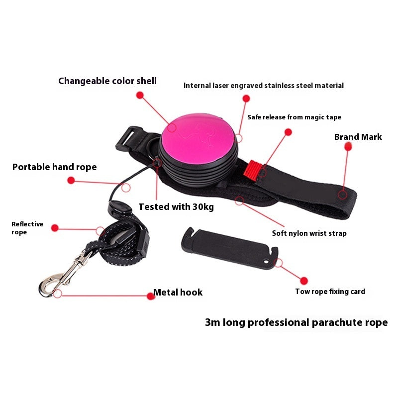 HKM-573651 Automatic Retractable Leash with Explosion-proof Mechanics - 3M Length, Multiple Colors Available