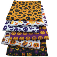HKM-573651 Ghost Pumpkin Skull Digital Printed Fabric for Autumn and Winter DIY Projects
