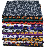 HKM-573651 Ghost Pumpkin Skull Digital Printed Fabric for Autumn and Winter DIY Projects