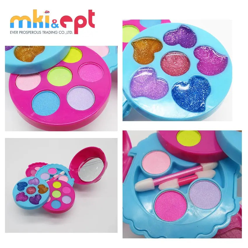 KTX-573651 Kids Washable Makeup Set for Girls Age 5-7 - Fun Pretend Play Cosmetics Toys