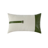HKM-573715 Modern Plain PU Leather Cushion Cover for Living Room Décor