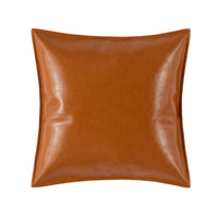 HKM-573715 Modern Plain PU Leather Cushion Cover for Living Room Décor