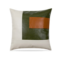 HKM-573715 Modern Plain PU Leather Cushion Cover for Living Room Décor