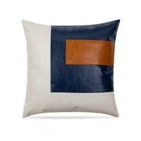 HKM-573715 Modern Plain PU Leather Cushion Cover for Living Room Décor