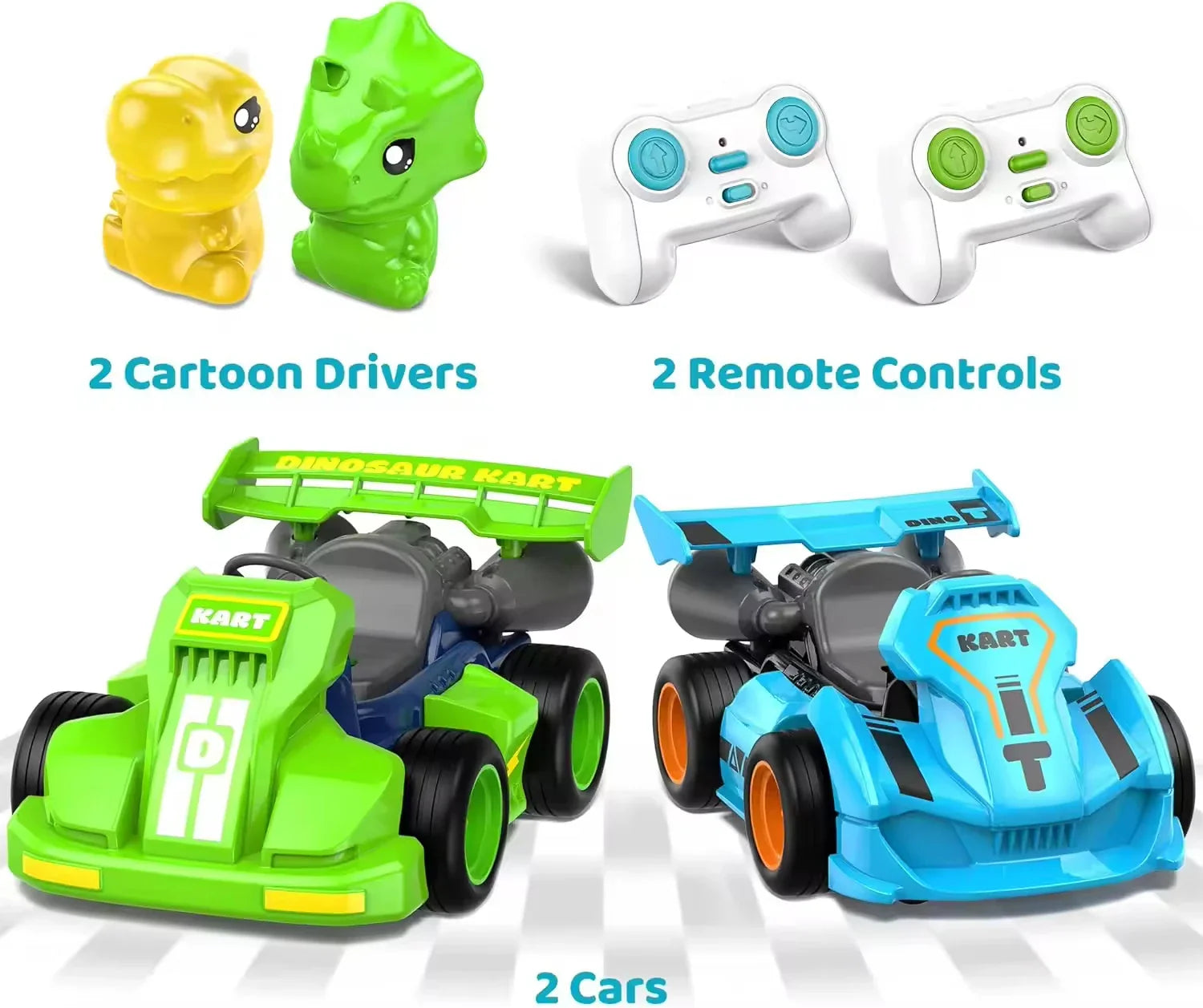 HKM-573779 Remote Control Cartoon Car for Kids - Rechargeable 2.4G RC Bumper Car for Indoor and Outdoor Fun