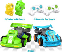 HKM-573779 Remote Control Cartoon Car for Kids - Rechargeable 2.4G RC Bumper Car for Indoor and Outdoor Fun