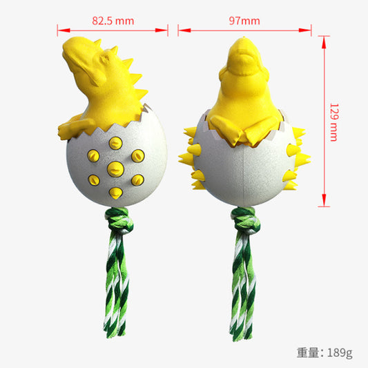 HKM-573843 Durable Interactive Dog Teething Toy with Rope for Aggressive Chewers