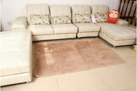 HKM-573971 Silk Wool Blend Carpet for Bedroom and Living Room, Soft and Smooth Finish