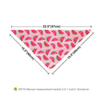 HKM-573971 Soft Cotton Dog Scarf in Green, Blue, Rose Red, and Red - 57cm