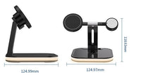 HKM-574035 3-in-1 Magnetic Wireless Charging Stand for Mobile Devices, Smartwatch, and Headset - Fast Charge Compatible, TYPE-C Interface