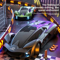 HKM-574227 1/20 Scale 2.4G 4WD Remote-Controlled Drift Car with LED Lights for Boys, Ages 5 and Up