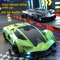 HKM-574227 1/20 Scale 2.4G 4WD Remote-Controlled Drift Car with LED Lights for Boys, Ages 5 and Up