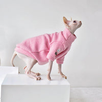 HKM-574227 Warm Wool Cat Coat for Winter - Thickened and Cozy for Hairless Breeds, Multiple Sizes Available
