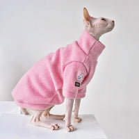 HKM-574227 Warm Wool Cat Coat for Winter - Thickened and Cozy for Hairless Breeds, Multiple Sizes Available