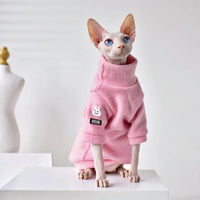 HKM-574227 Warm Wool Cat Coat for Winter - Thickened and Cozy for Hairless Breeds, Multiple Sizes Available