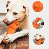 HKM-574291 Dog Chew Toy with Sound - TPR Molar Stick in Blue, Orange, Green