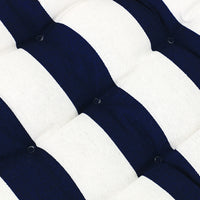 HKM-574355 Breathable Canvas Dining Chair Cushion with Striped Pattern – Available in Pink, Navy Blue, and Orange, 45x45cm
